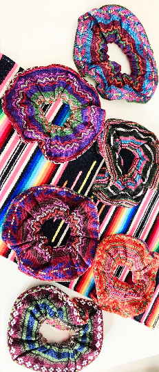 Serape Scrunchies Colorful Design Scrunchies