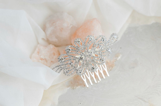 Crystal Rhinestone Wedding Hair Comb